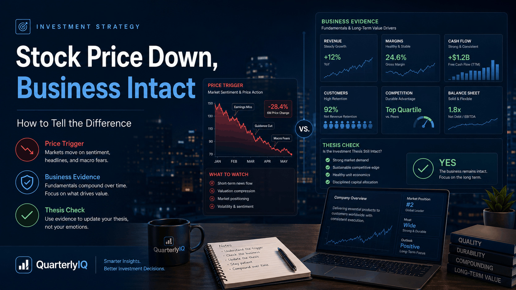 Stock Price Down, Business Intact: How to Tell the Difference